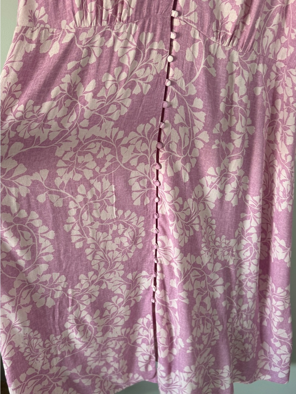 Addition Elle Pink Floral Midi Dress Plus Size 24 100% Viscose Boho Cottagecore - Picture 8 of 11